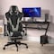 Flash Furniture Gray LeatherSoft Gaming Chair with Roller Wheels CH-187230-GY-RLB-GG - alternate 1
